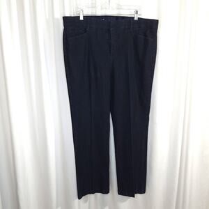 JM Collection Dark Wash Straight‎ Leg Jeans Womens 18S Stretch Denim Normcore